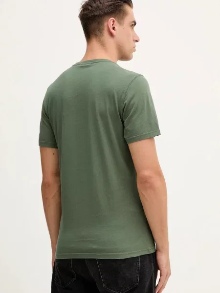 Футболка Barbour с аппликацией зеленая