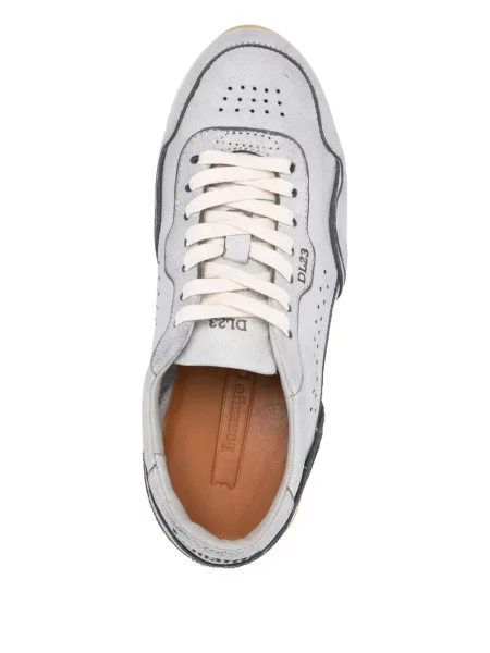 Sneakerși Lemargo din piele de căprioară gri