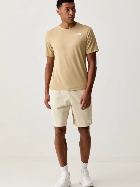 The North Face športové šortky pánske FLEECE SHORTS béžová