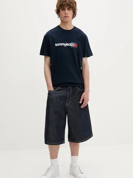 Tommy Jeans kratka majica modra