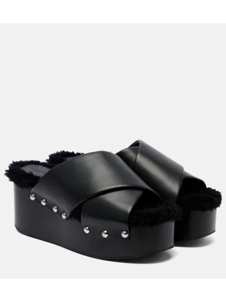 Sandale Le Monde Beryl din piele negru