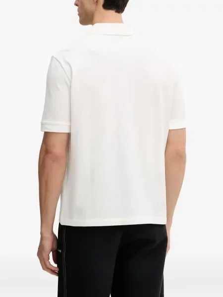 Polo Armani Exchange με κέντημα λευκό