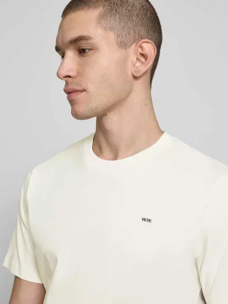 T-shirt z czystej bawełny Wood Wood biała