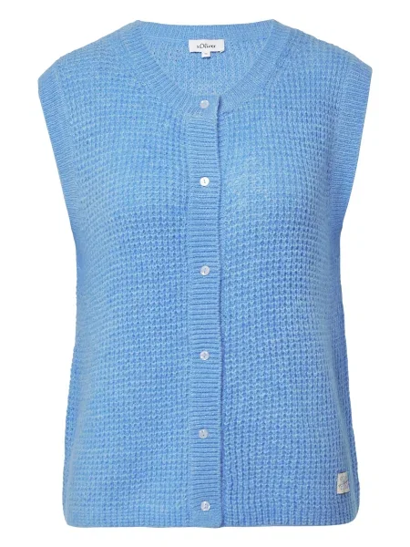 S.Oliver Pleten brezrokavnik azur