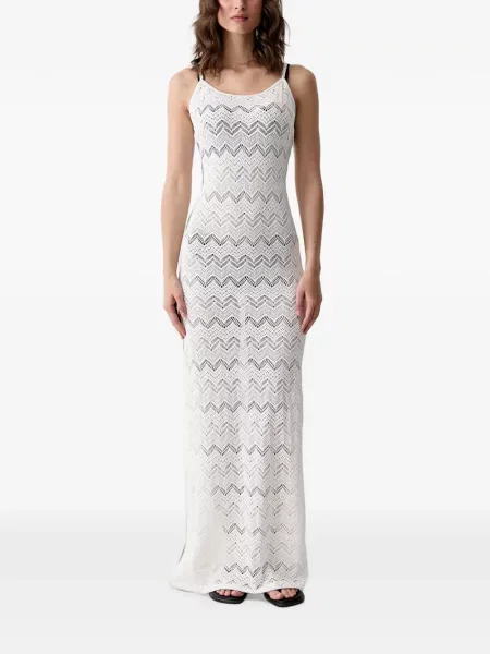 Rochie maxi Vilebrequin tricotate alb