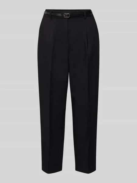 Spodnie materiałowe o kroju barrel fit z Model ELMA' Vero Moda czarne