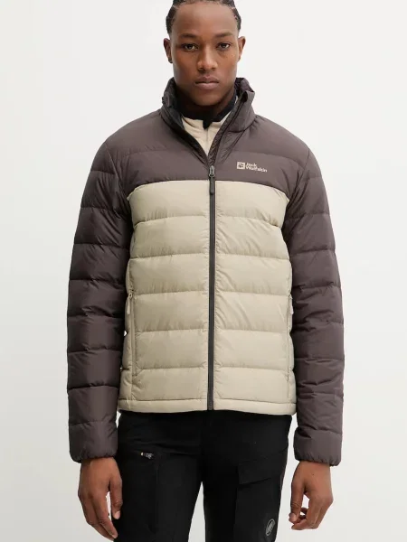 Пухено спортно яке Jack Wolfskin Ather зелено бежово