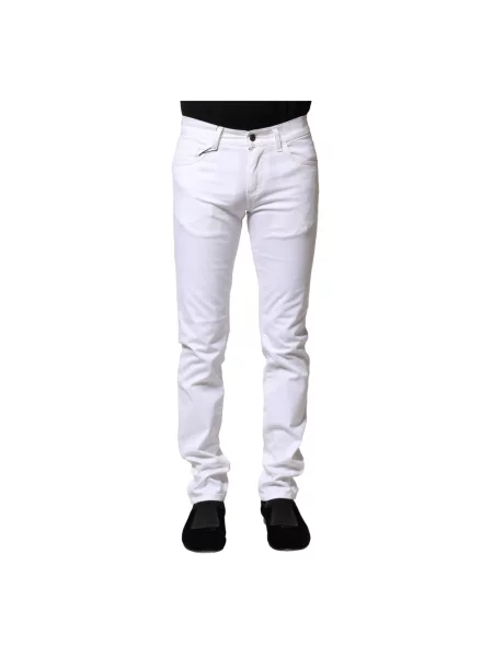 Skinny jeansy skinny Dolce And Gabbana białe