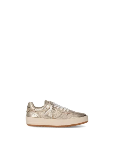 Sneakersy Philippe Model skórzane wsuwane żółte