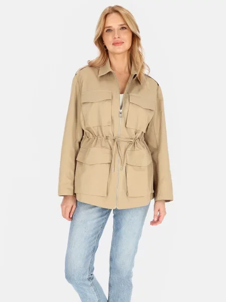 Kurtka przejściowa Perso beżowa