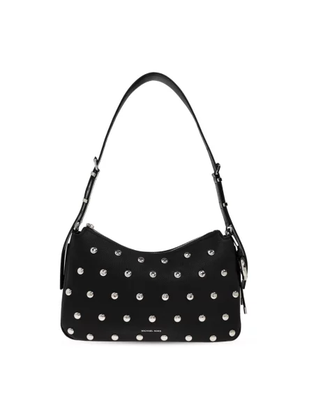 Torebka skórzana Michael Kors skórzana z ćwiekami czarna