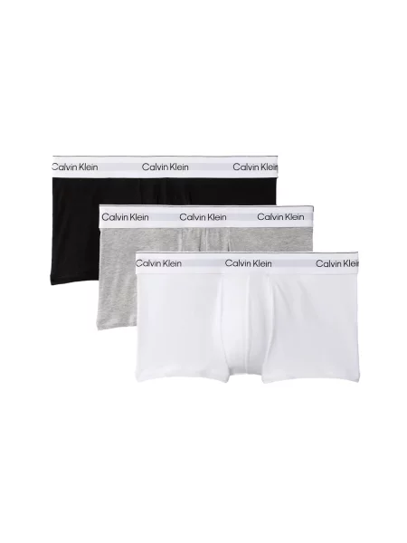 Calvin Klein Underwear Boksarice svetlo siva / črna bela