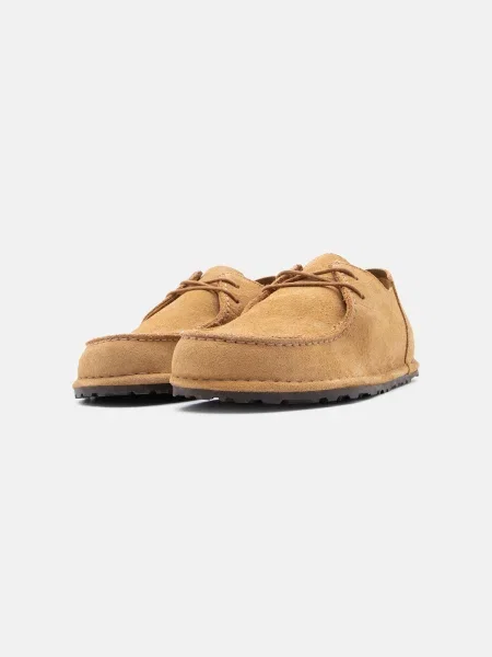 Topánky BIRKENSTOCK Utti Lace Suede Leather Regular cork brown hnedá