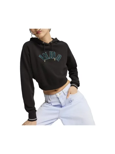 Bluza z kapturem Puma czarna