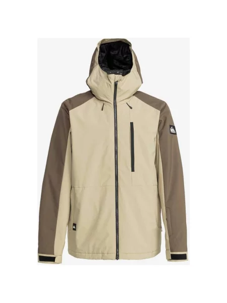 Kurtka Quiksilver Mission Block jasnobrązowa L brązowa