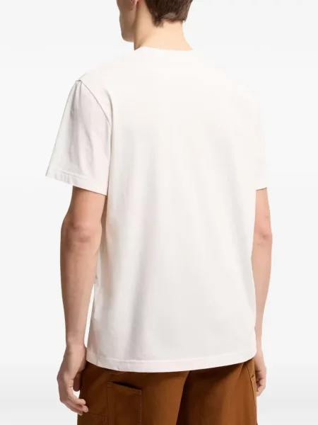 Tricou Moncler cu autograf alb