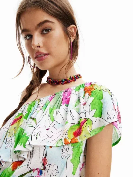 Сукня Desigual mini пряма білий