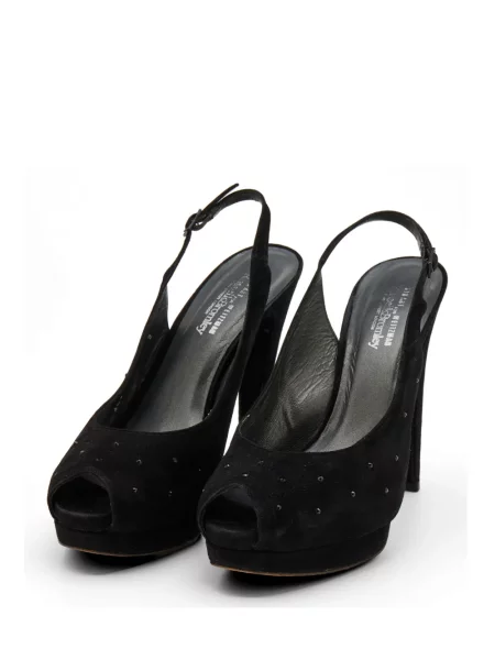 Sandale Stuart Weitzman cu platformă negru