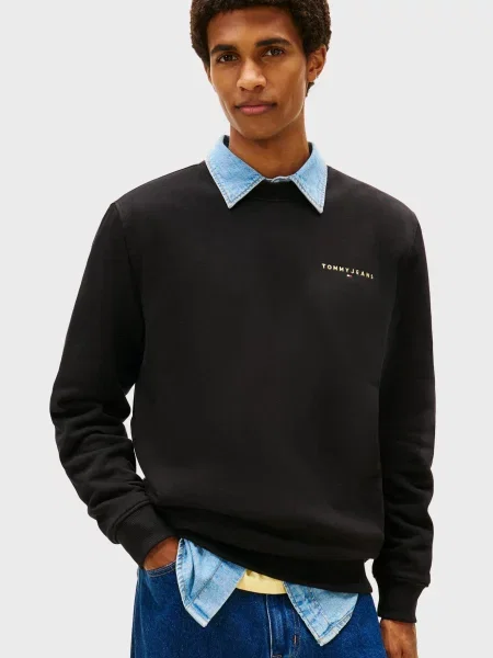Світшот Tommy Jeans чорний