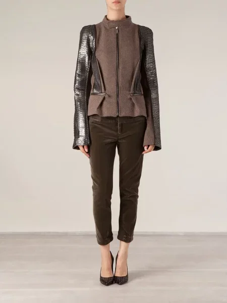 Cropp pantaloni Haider Ackermann din velur maro