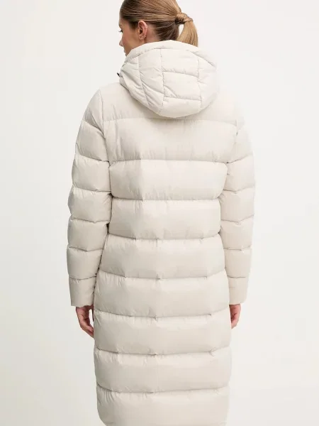 Dámsky páperový kabát Jack Wolfskin Frozen Palace pale sand béžová