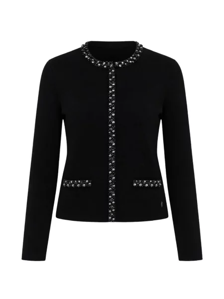 Cardigan Guess cu mărgele negru