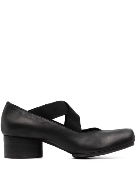 Balerini Uma Wang din piele negru