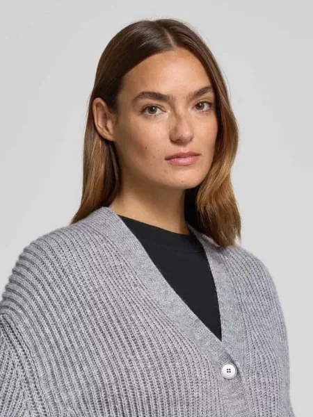 Kurtka z dzianiny o kroju oversized z dodatkiem wełny Drykorn
