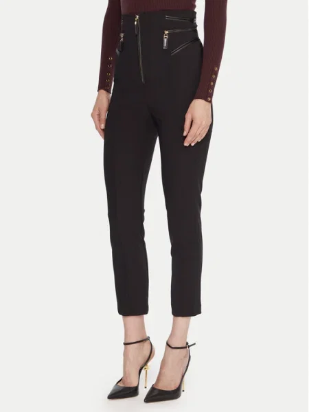 Elisabetta Franchi pantaloni mulată high waist negru