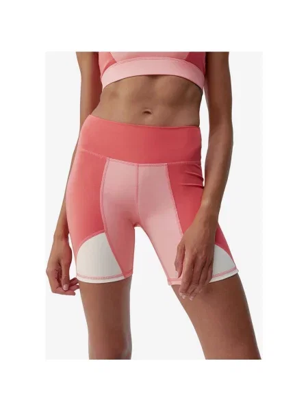 Legginsy krótkie Born Living Yoga Darana łososiowy różowy XS czerwony
