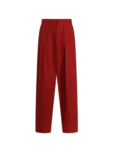 Pantaloni Dolce & Gabbana stretch roșu