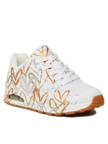 Сникърси Skechers Uno Metallic Love бял