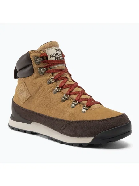 Pánske trekové topánky The North Face Back To Berkeley IV Leather WP almond butter/demitasse brown hnedá