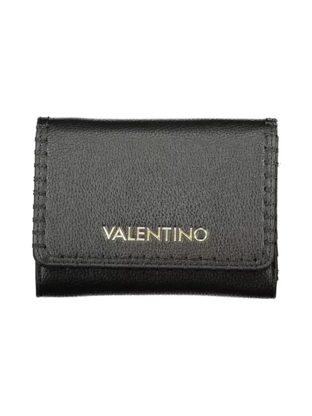 Lniany portfel Valentino Bags czarny