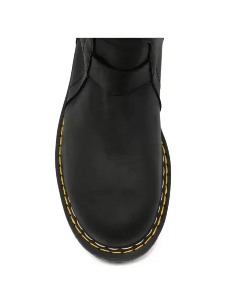 Botine Dr. Martens din piele cu platformă negru