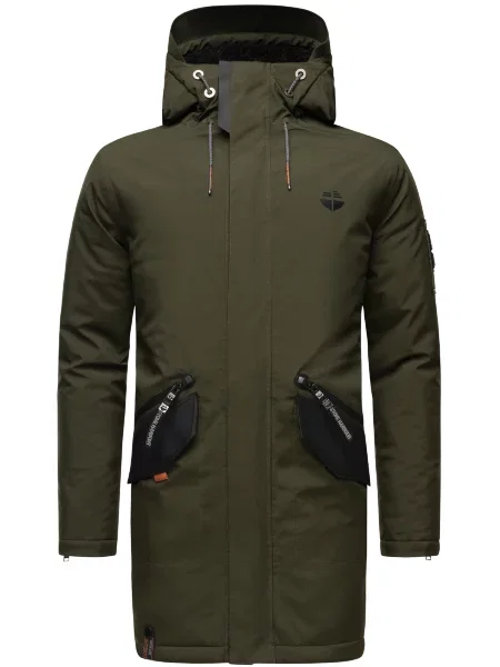 Parka Stone Harbour strasszokkal fekete