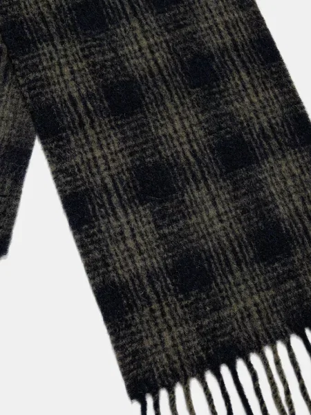 Вовняний шарф A.P.C. echarpe andrea візерунок зелений