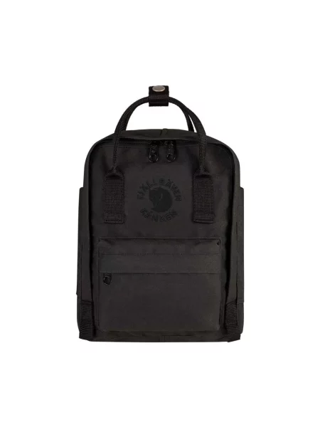 Fjallraven plecak Re-Kanken Mini mały z aplikacją czarny