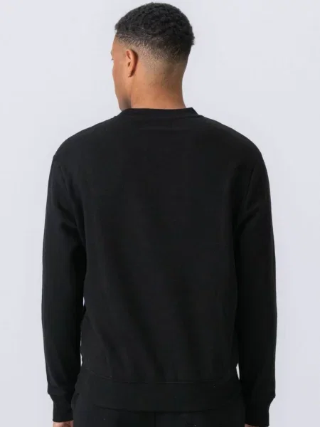 TEESHOPPEN Pulover Essential Crewneck negru