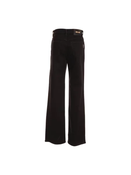 Szerokie jeansy Roberto Cavalli czarne
