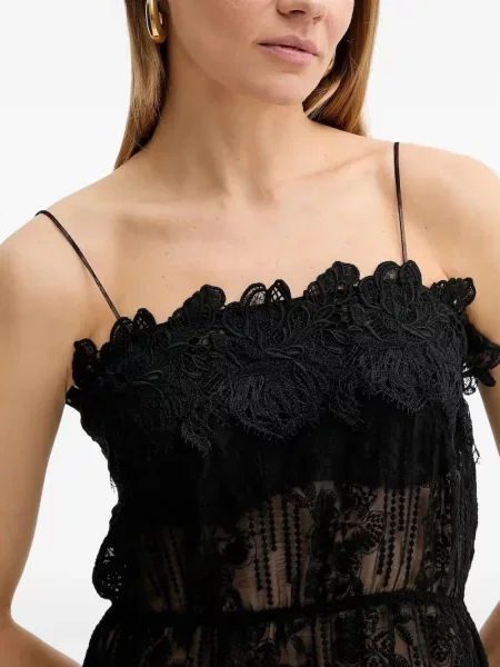 Rochie Ermanno Scervino din dantelă de costum negru