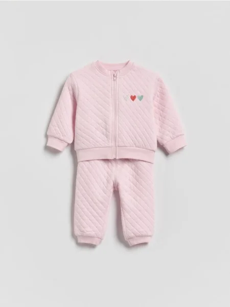 Reserved Спортивний костюм з вишивкою лавандовий 