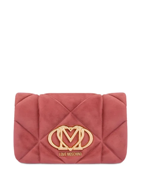 Pikowana torebka Love Moschino różowa