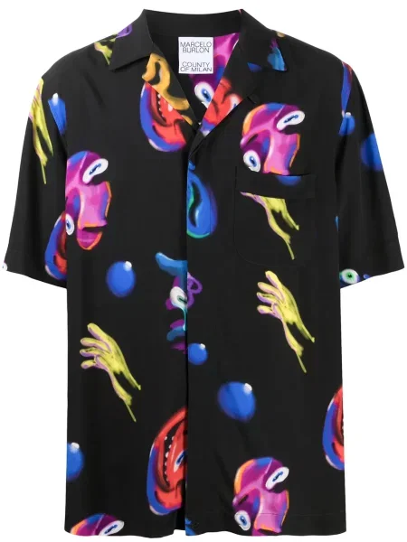 Cămașă Marcelo Burlon County Of Milan cu imagine