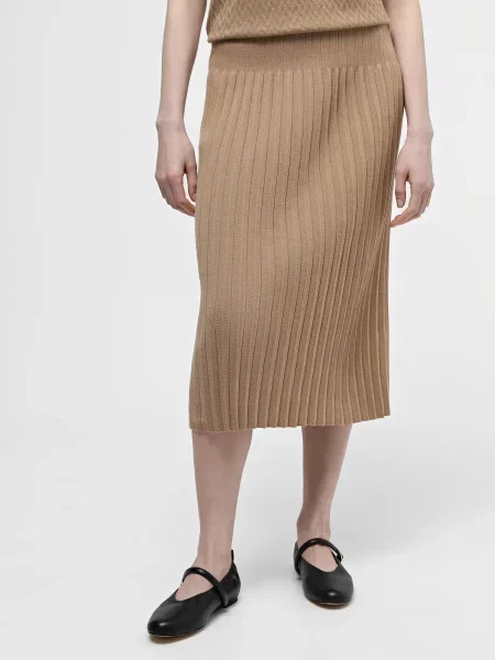 Sewel Спідниця міді коричневий