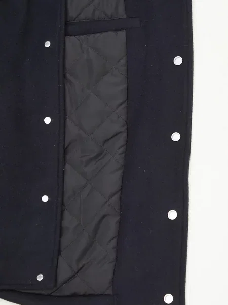 Вовняна куртка AMBUSH Stadium Jacket перехідна oversize синій
