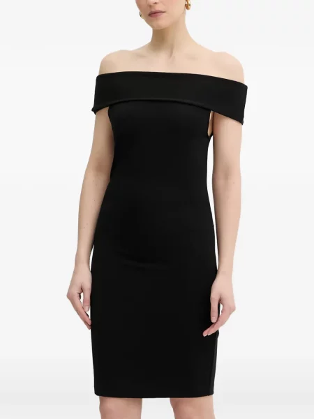 Rochie mini Armani Exchange cu autograf negru