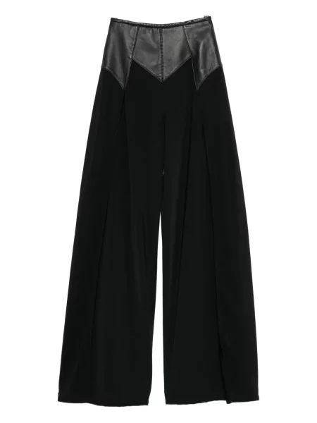 Pantaloni Mitiliane Couture din piele negru