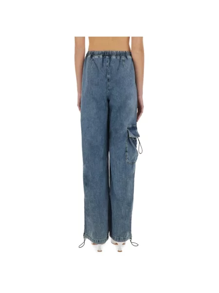 Spodnie Moschino niebieskie