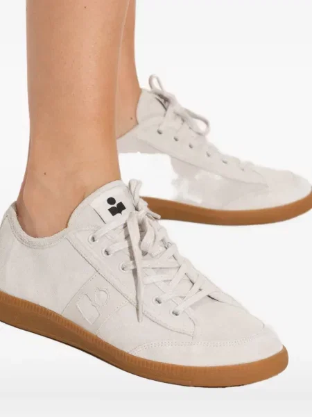 Sneakerși Isabel Marant cu șireturi din piele de căprioară